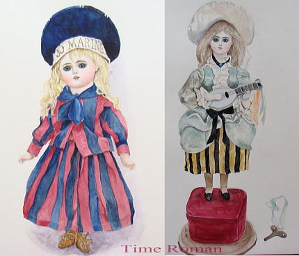 神戸ドールミュージアムの人形を中心に描かれた〜水彩・パステル人形絵画展〜